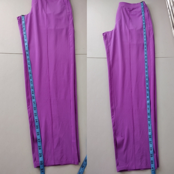 Athleta Purple Comfort Fit High-Rise Yoga Workout Athletic Casual Track Pants - Picture 13 of 14